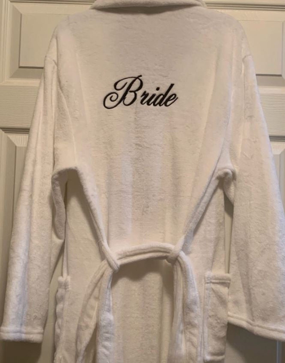 Embroidered Bride Wedding Robe Luxury Plush Bath Robes Etsy