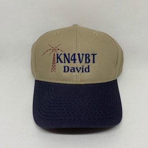 Ham Radio Callsign Hats  custom embroidery   Fathers Day Gift   amateur radio hat
