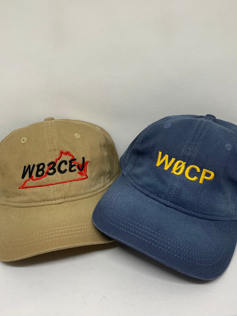 Ham Radio Hats Amateur Radio Hats Custom Caps Dad Hats Custom | Etsy