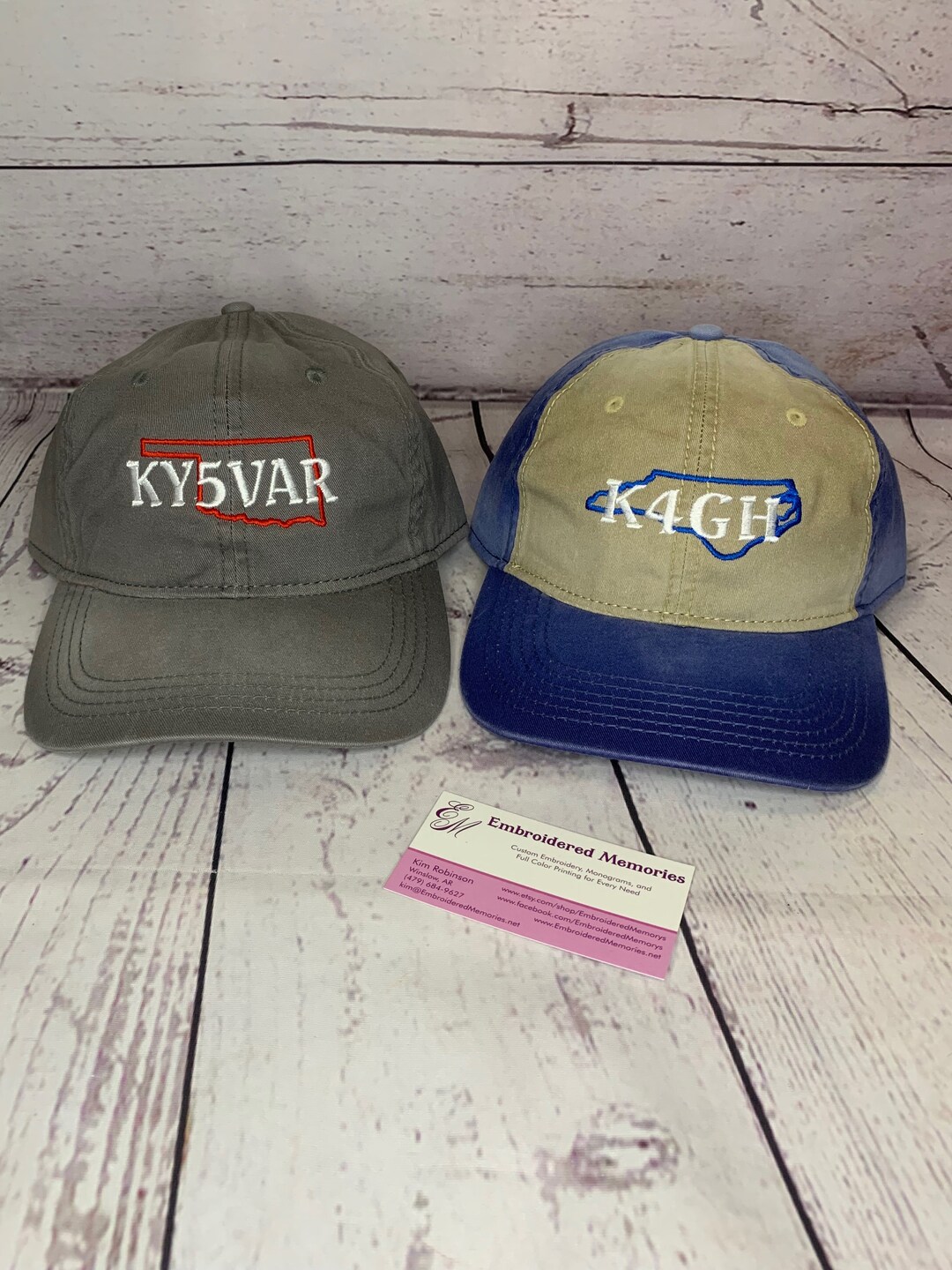 Ham Radio Embroidered Callsign Hat Amateur Radio Hats Custom Embroidery ...