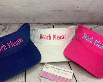 Beach Please! Visors   Beach vacation visor