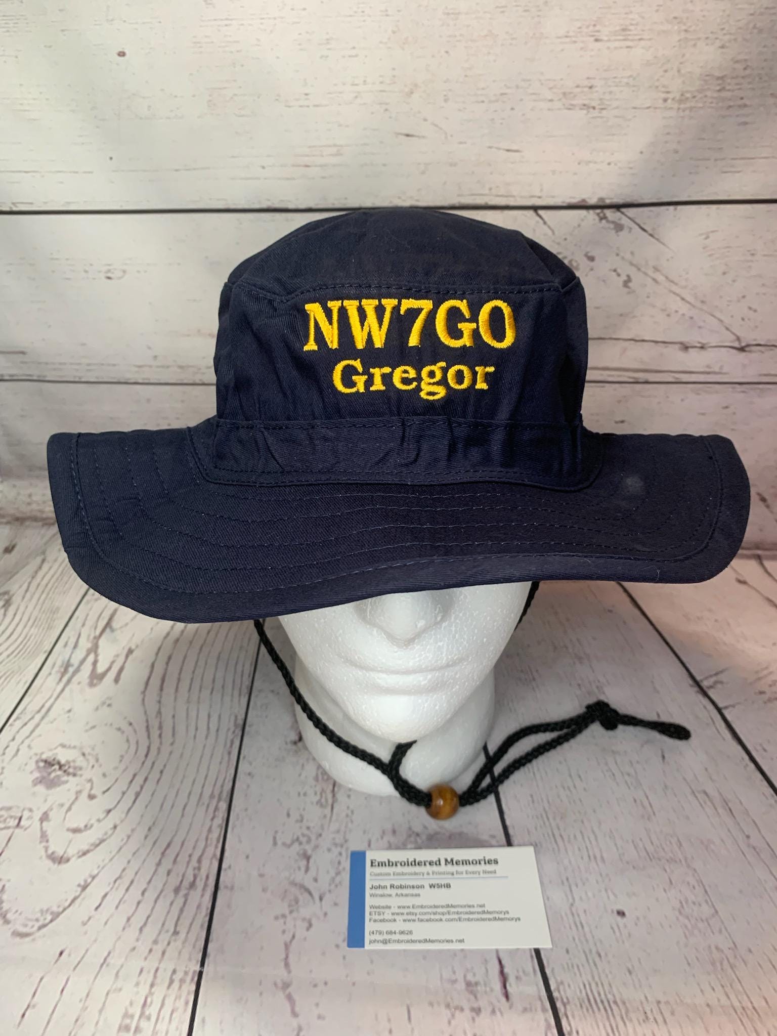 Ham Radio Hat Boonie Hat Fast Shipping Custom Embroidery