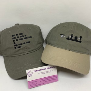 Embroidered Ham Radio Hat with Morse Code Callsign ,   Embroidered Call Sign Hat , Amateur Radio , HamRadio , Embroidered Hat