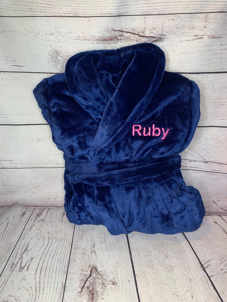 Ladies Robe Plush Personalized Robe Mothers Day Gift Etsy