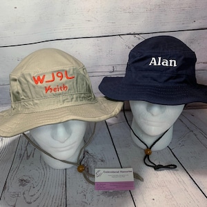 Ham Radio Hat   Custom Embroidery   Amateur Radio      Callsign hat    Ham Radio   Aussie Hat   Personalized Hat   Custom Text