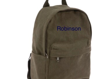 Backpack personalized   Embroidered Denim Backpack    Monogrammed Backpack   Personalized Backpack   kids backpack   custom text   monograms
