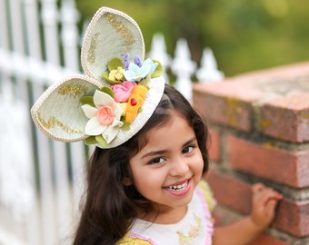 Fancy Spring Bunny Ears Headpiece