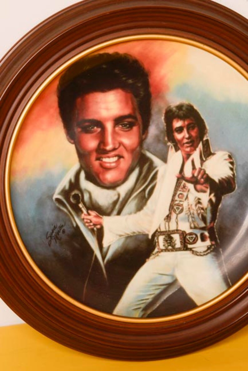 For DAD Elvis Presley Commemorative Collector Plate Limited Etsy