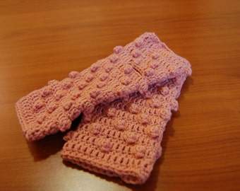 Crochet fingerless gloves pattern pdf, wrist warmer, fingerless mittens, vintage pattern