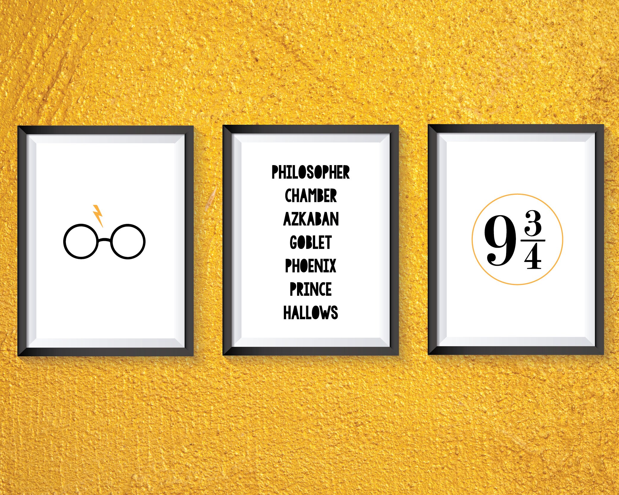 Harry Potter A4 Prints home decor | Etsy