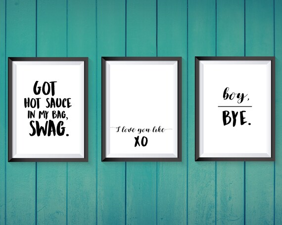 Beyonce X 3 A4 Prints Quotes Yonce Bedroom Art