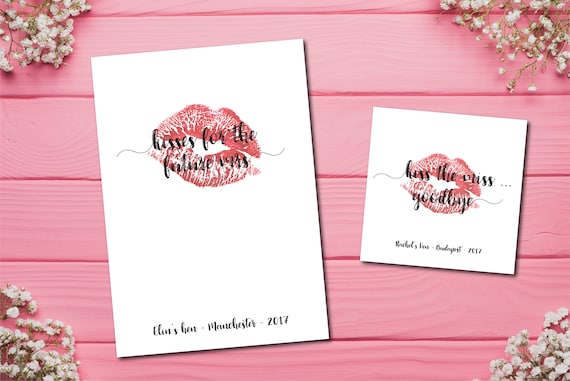kiss the miss goodbye A4 print FEYONCE Hen Party Keepsake Beyonce hen