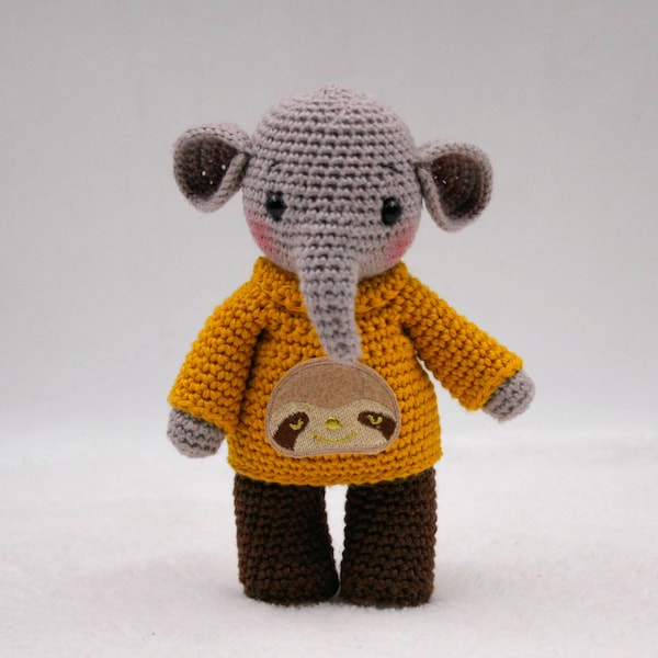 Patron au crochet: Eliott l'éléphant