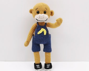 Crochet pattern - Siloh the monkey (complete set)