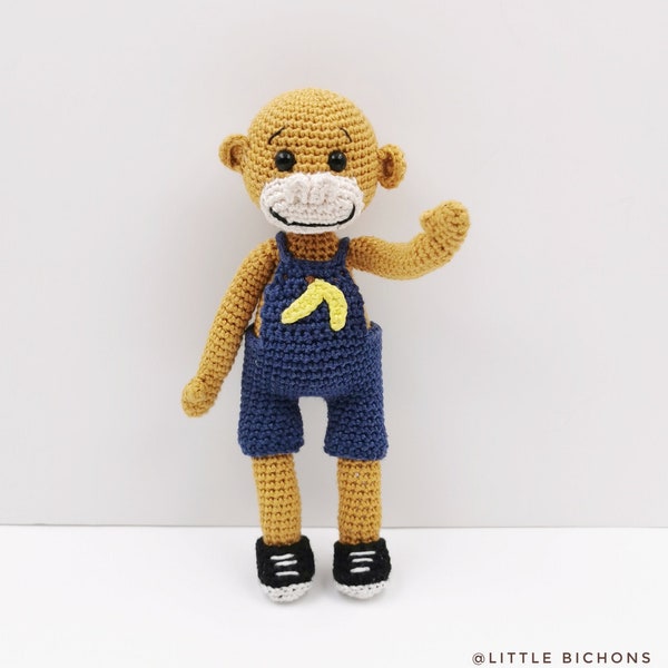 Patron au crochet : Siloh le singe - ensemble complet