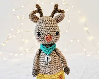 Tim the mini reindeer | PDF crochet pattern