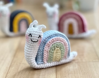 The rainbow snails | PDF crochet pattern