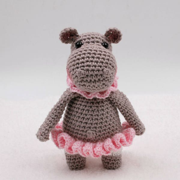 Patron au crochet: Flora la mini hippopotame