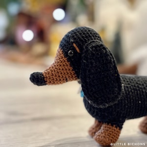 Toby the dachshund PDF crochet pattern image 3
