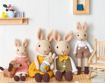 The Bunny Family | PDF crochet pattern