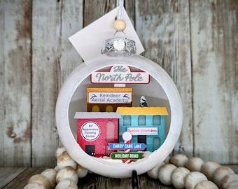 North Pole Diorama Ornament