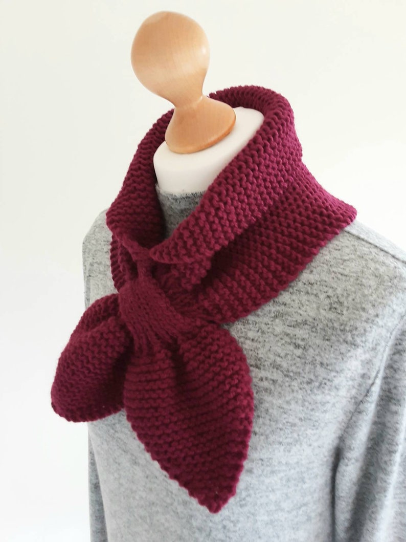 Fuchsia Pink Tippet Scarf Miss Marple style scarf 40s 50s Etsy