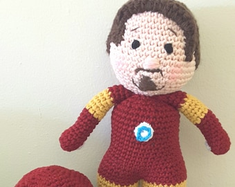 Super Hero - Ironman - Crochet Pattern Only - Amigurumi