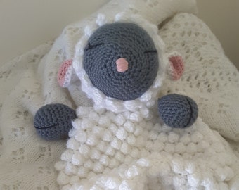 Baby Lamb Snuggly/Lovie - Crochet Pattern Only - Instant Download - Amigurumi