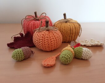 CROCHET PUMPKINS- Crochet Pattern Only - Digital Download