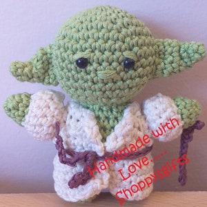 Crochet Pattern Only Amigurumi Star WarsDisney Inspired /'Yoda/' US Terminology