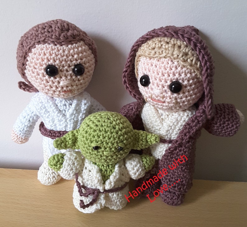 Crochet Pattern Only Amigurumi Star WarsDisney Inspired /'Yoda/' US Terminology