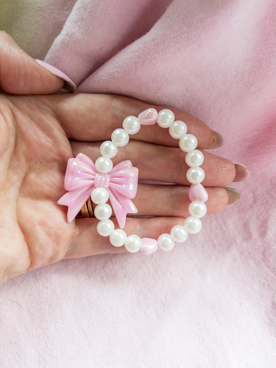 Charming Bow-Themed Bracelet Little Bow Peep Bracelet – Girls Crew main image 3