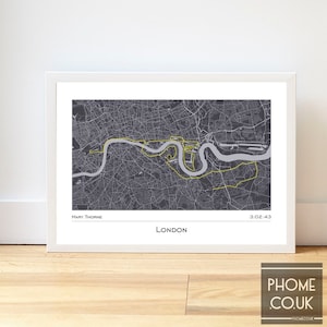 Any Marathon Or Virtual Run Finisher Personalised Print Gifts for Runners - Marathon Gifts - Gift for Runner - Running Gifts