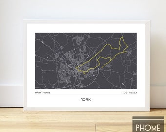 York - Marathon Finisher's Print Gifts for Runners - Marathon Gifts