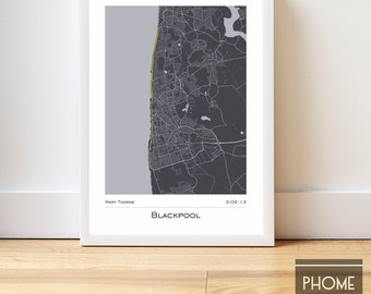 Blackpool - Marathon Finisher's Print Gifts for Runners - Marathon Gifts