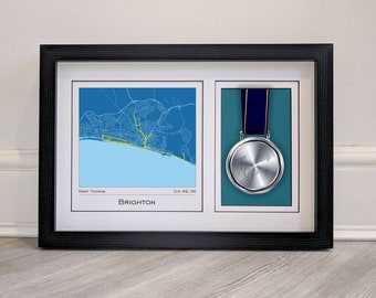 Brighton Marathon Medal Display Frame - Gifts for Runners Manchester Marathon gift