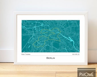 Berlin - Marathon Finisher's Print Gifts for Runners - Marathon Gifts