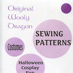 Costumes for Cosplay, Renaissance, Halloween, Dress up, Fun, Sewing Patterns.  Sold by single pattern Various prices