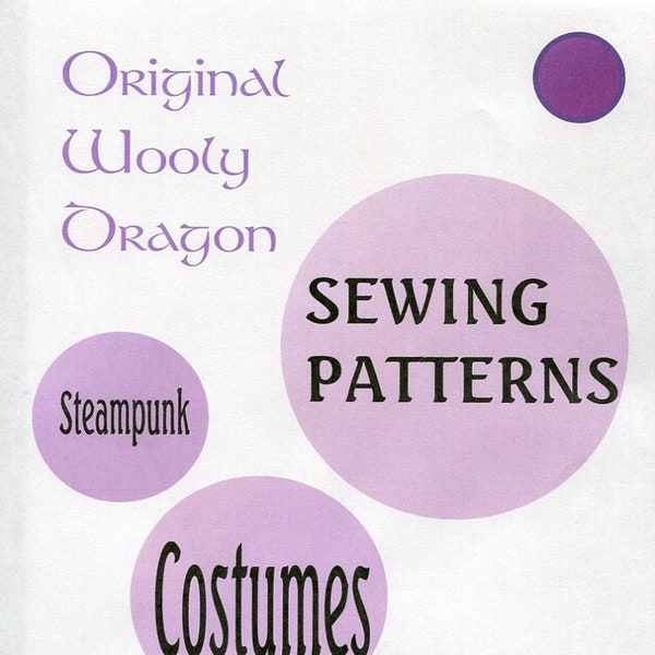 Steampunk Flair Sewing Patterns. Sold individually, Come Check them Out
