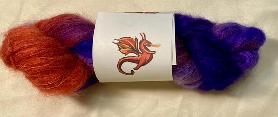 SILKY VERONICA: Hand Dyed Mohair/Silk Yarn