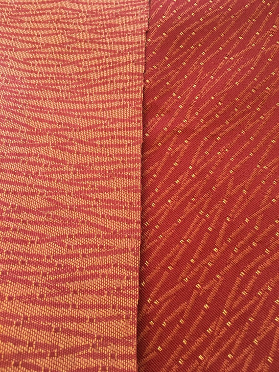 Fabric Terra Cotta and Gold: 56" wide Costuming or Dressy Unique and Hard to Find OOP