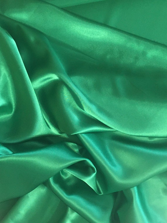 Stretch Satin by Lauren Hancock in Nile Green 57/59" wide, sold by the yard