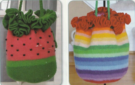 Digital Knitting Patterns for Handbags/Purses/Backpack