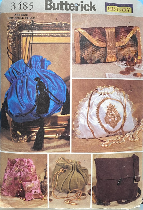 Making History Pattern for 6 Historical Bags: Butterick 3485