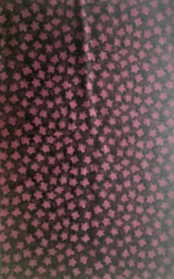 Burgundy Batik-Style Cotton Fabric: Elegant & Gorgeous- 44" Wide x 1 yard