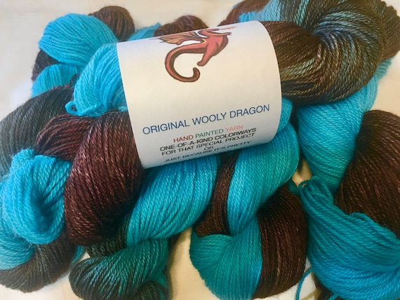 SKY STONE Alpaca Yarn Indie Hand Painted Baby Alpaca- 5 Hanks Available, Choose Quantity at Checkout