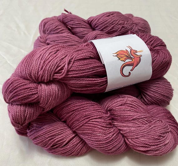 Dusty Rose: Baby Alpaca Sportweight Yarn- Kettle Dyed