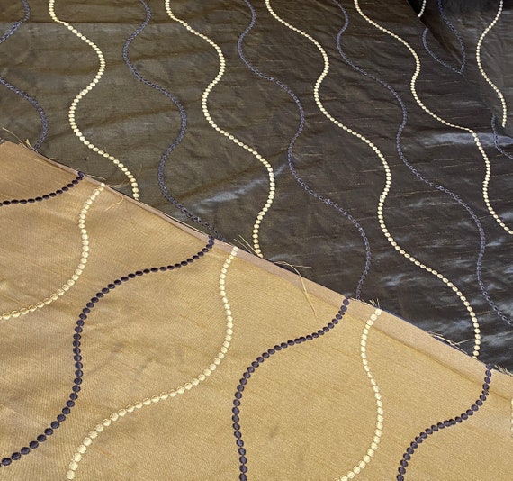 Butterscotch/Brown Poly/Faux Silk Fabric