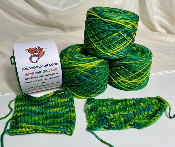 WELSH GREEN: Worsted Merino Yarn