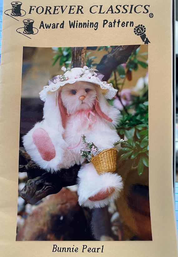 Bunnie Pearl: 12" jointed Rabbit Doll by Forever Classics, an Award Winning Pattern